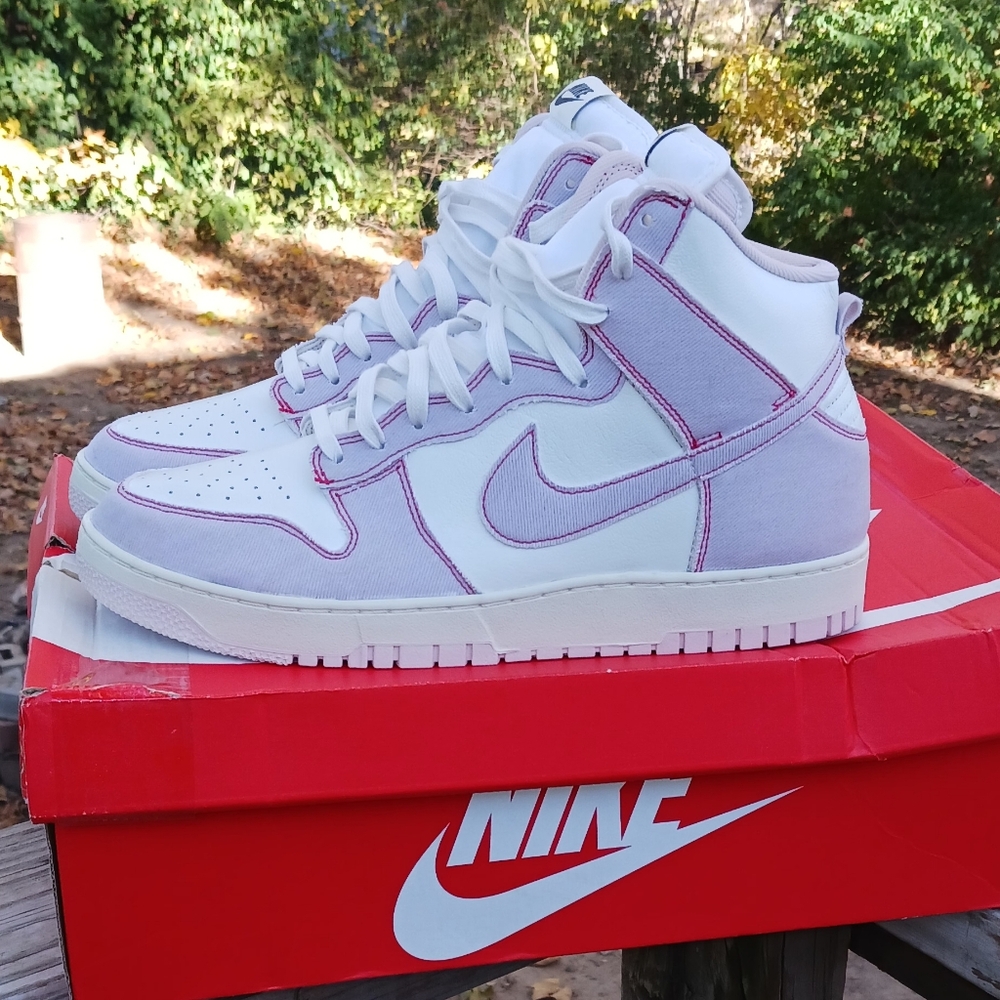 Nike 1985 Dunk "Barely Rose" White and Pink Athletic Shoes Mens Sz 13